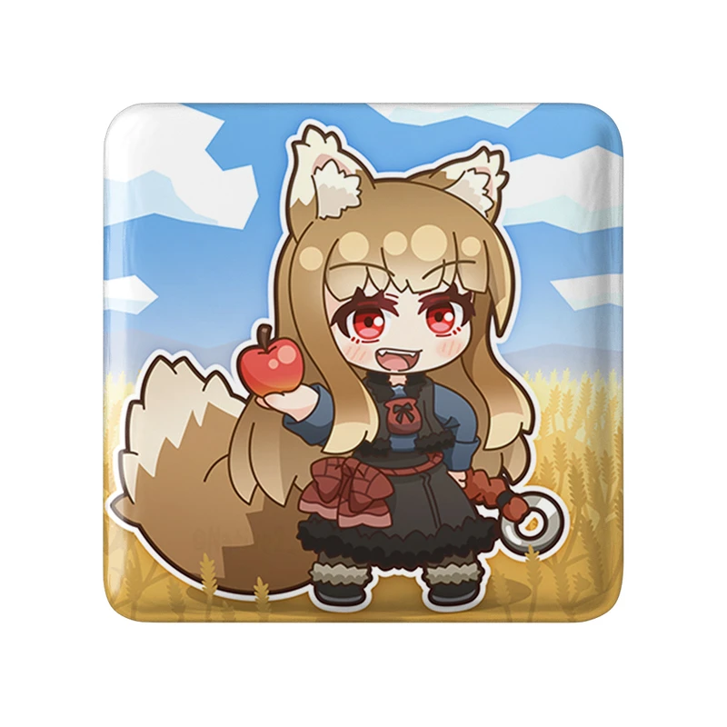 مگنت خندالو طرح هولو انیمه ادویه و گرگ مدل مربعی کد 36164