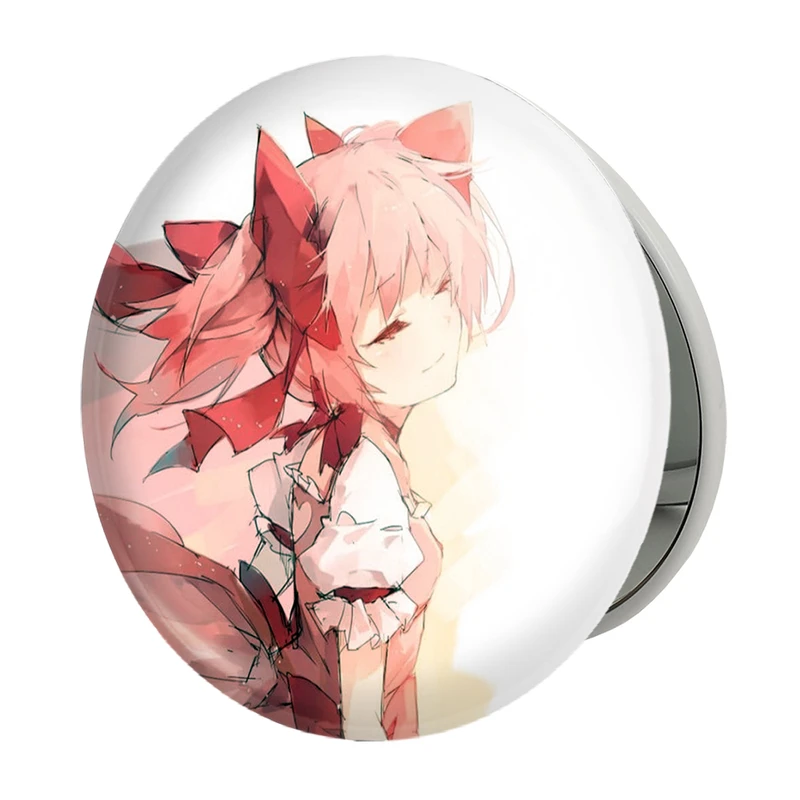 آینه جیبی خندالو طرح شوجو انیمه مادوکا مجیکا Madoka Magica مدل تاشو کد 18370 