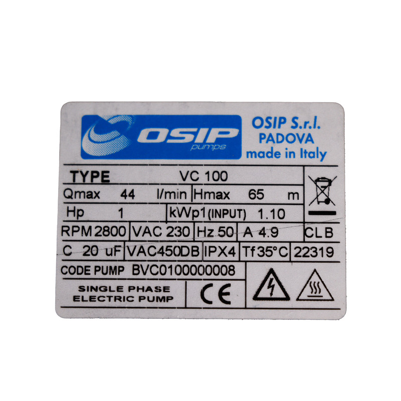 پمپ آب اوسیپ مدل VC 100