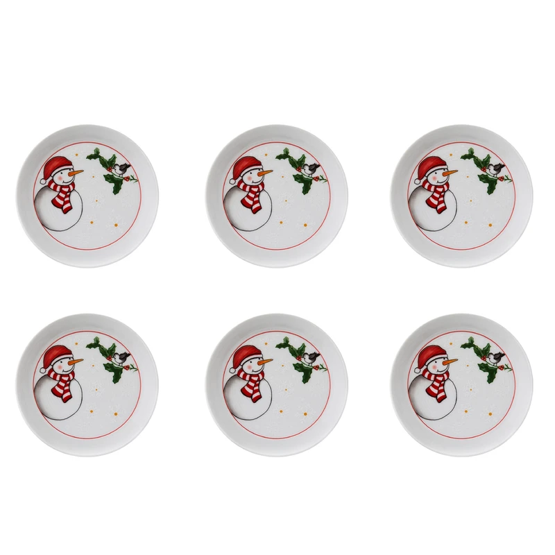 بشقاب زی مدل فرم اس سایز 12 سانتا درجه عالی بسته 6 عددی