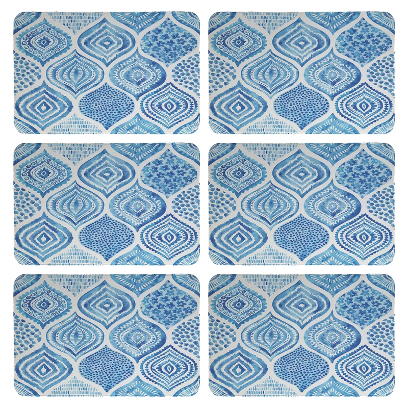 زیربشقابی طرح آبرنگی کد 9231 بسته 6 عددی 