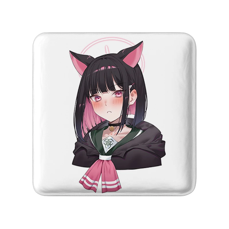 پیکسل خندالو طرح بازی آرشیو آبی (Blue Archive) مدل مربعی کد 34334