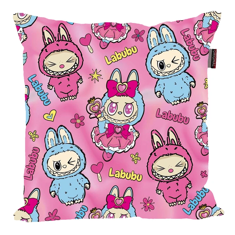 کوسن پاد آفرین مدل عروسک لبوبو کد PK301628 سایز 30*30 سانتی متر