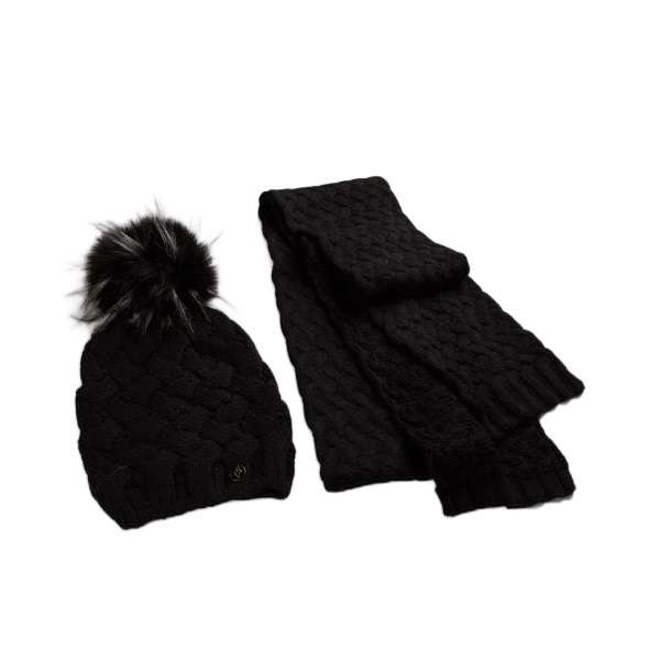 ست کلاه و شال گردن بافتنی مدل TAR12