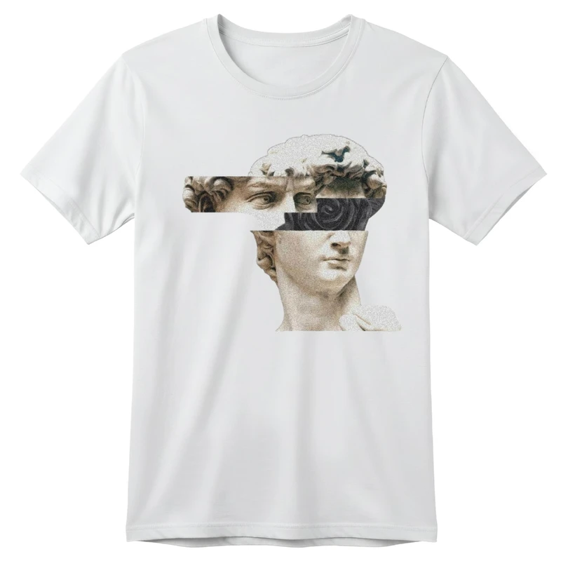 تی‌شرت آستین کوتاه بچگانه مدل مجسمه کد p1 