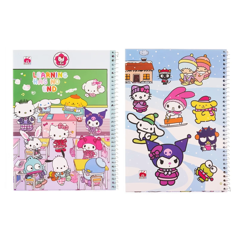 دفتر مشق 100 برگ نهال طرح فانتزی مدل صفحات طرح‌دار کد 121 بسته 2 عددی