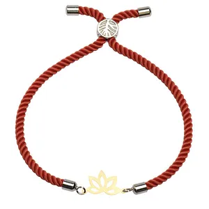 دستبند طلا 18 عیار زنانه الن نار مدل گل نيلوفر کد N2743