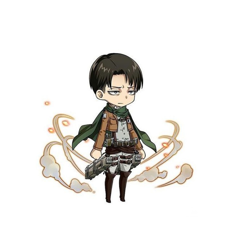 استیکر لپ تاپ و موبایل مدل انیمه طرح اتک ان تایتان لیوای آکرمن attack on titan Levi Ackermann کد 539
