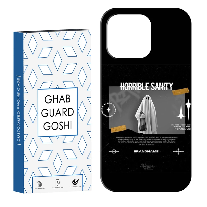 کاور قاب گارد گوشی طرح روح مشکی کد Dimo-699 مناسب برای گوشی موبایل اپل  IPHONE 13 PRO MAX