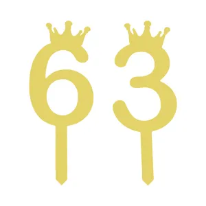 تاپر کیک هانستو مدل عدد 63 کد TPN63 مجموعه 2 عددی