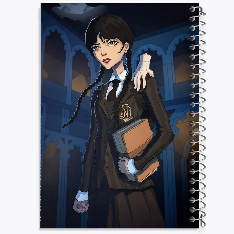 دفتر لیست خرید 50 برگ خندالو طرح ونزدی (Wednesday) کد F2466