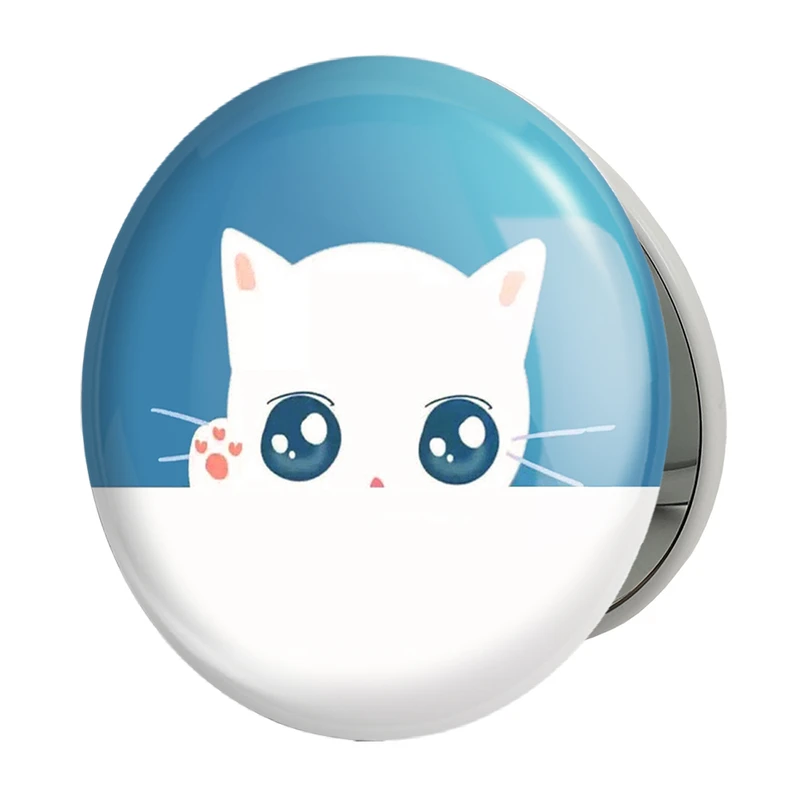 آینه جیبی خندالو طرح گربه Cat مدل تاشو کد 23308 