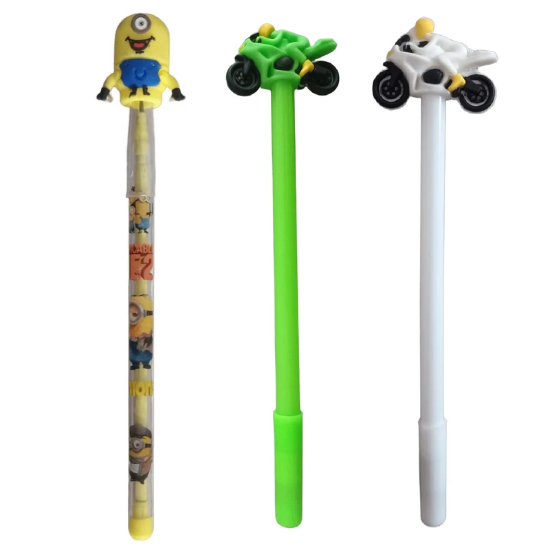 مداد فشنگی با درجه سختی HB مدل مینیون مجموعه 3 عددی