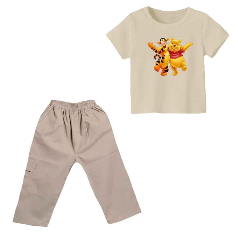 ست تی شرت و شلوارک پسرانه مدل پو کد ۱۵