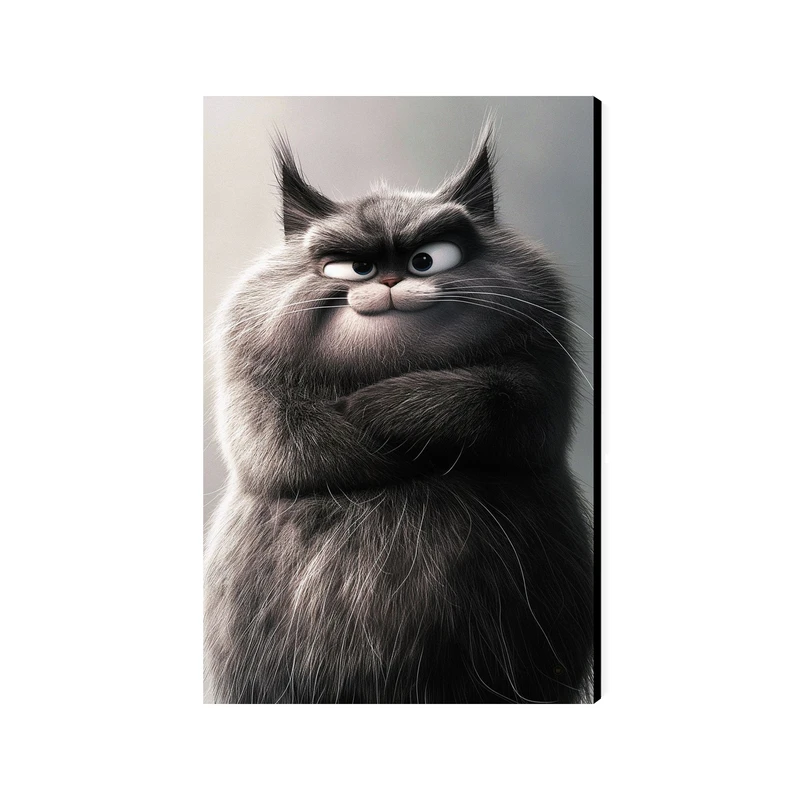 تابلو شاسی عرش مدل فانتزی گربه کد As5165