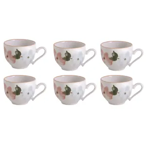 فنجان طرح بهار گل ها بسته 6 عددی