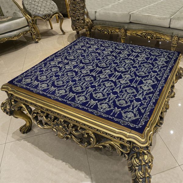 رومیزی طرح ترمه کد KN-Terme 100SQ رومیزی طرح ترمه کد KN-Terme 100SQ