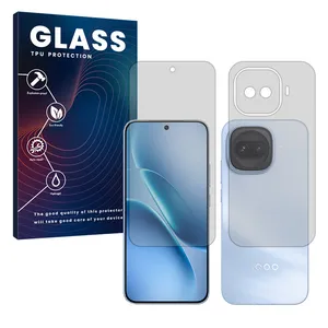 Glass Hydrogel model Transparent Screen Protector for Vivo IQOO Z11 Turbo mobile phone along with the back protector