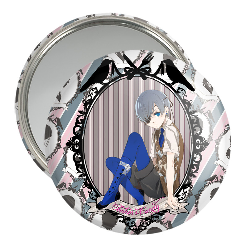 آینه جیبی خندالو مدل شیل انیمه خادم سیاه Black Butler کد 16344 آینه جیبی خندالو مدل شیل انیمه خادم سیاه Black Butler کد 16344