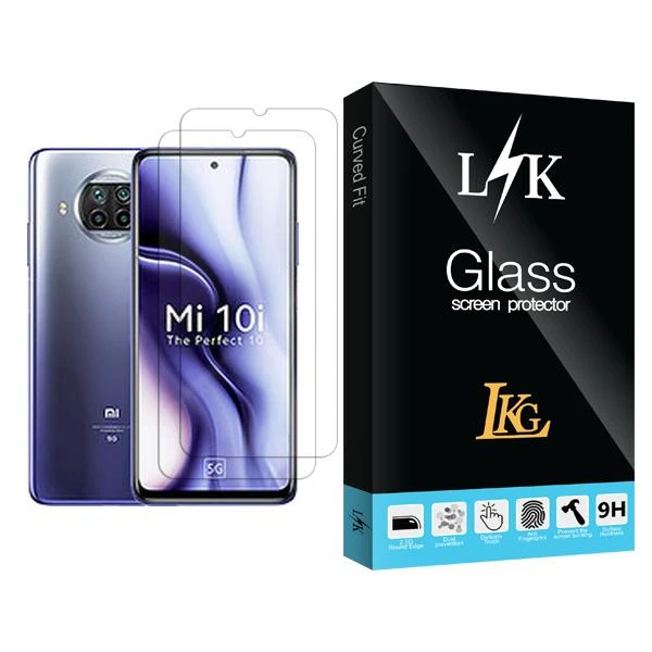 محافظ صفحه نمایش ال کا جی مدل LK Glass MIX002 مناسب برای گوشی موبایل شیائومی Mi 10i 5G بسته دو عددی