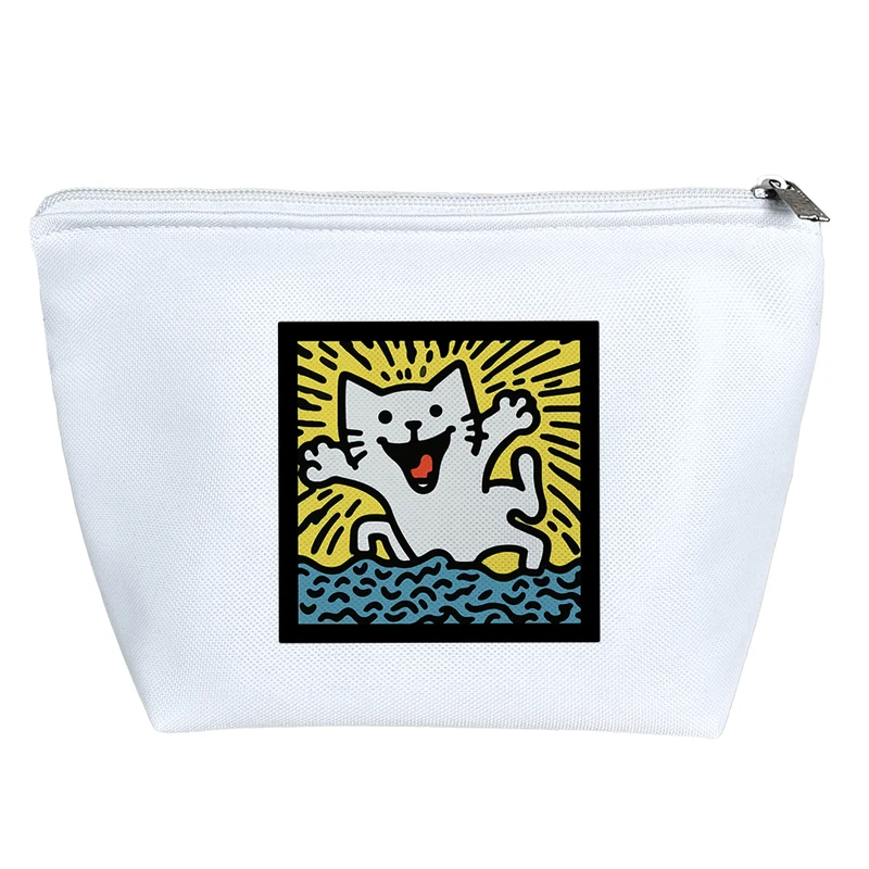 کیف لوازم آرایش دخترانه خندالو مدل گربه خندان کد 10321