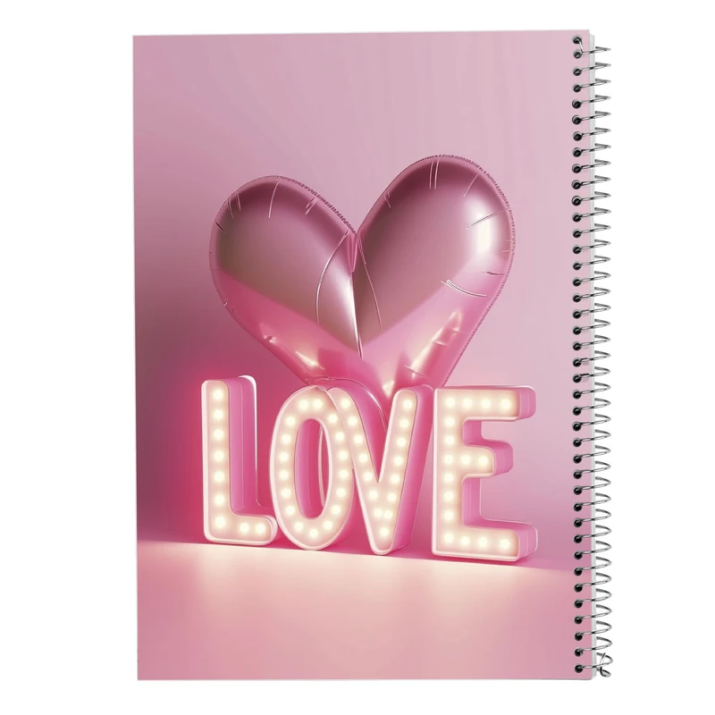 دفتر مشق 50 برگ مدوپد مدل عاشقانه love کد DF14169