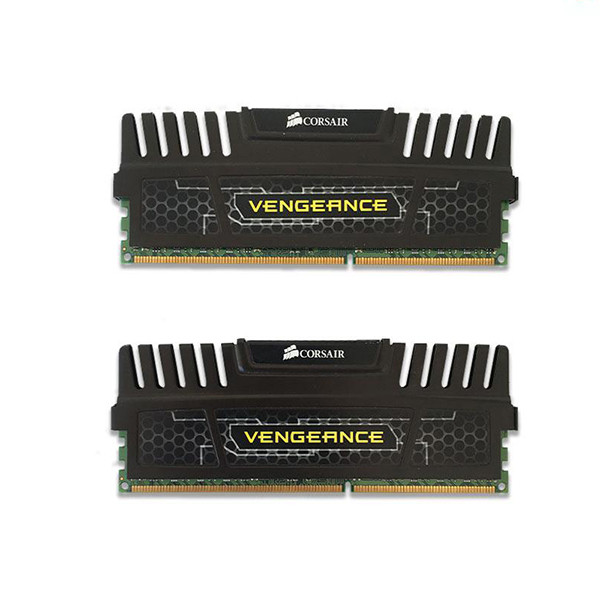 رم دسکتاپ DDR3 دو کاناله 1600 مگاهرتز CL9 کورسیر مدل Vengeance Black ظرفیت 16 گیگابایت