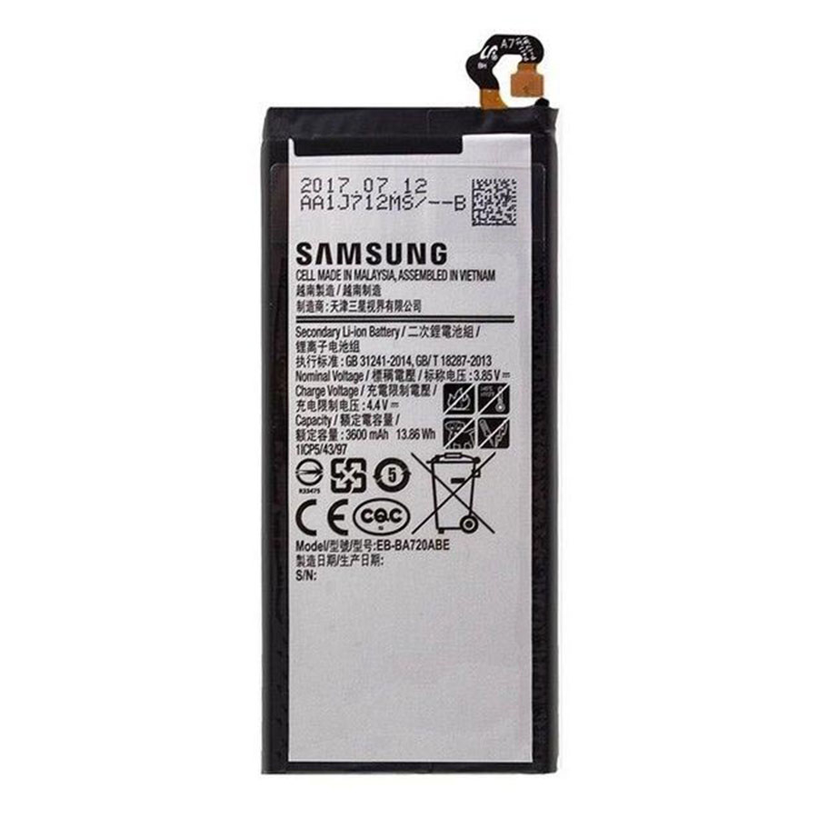 باتری موبایل مدل eb-ba720abe   ظرفیت 3600 میلی آمپر ساعت مناسب برای گوشی موبایل سامسونگ galaxy A7