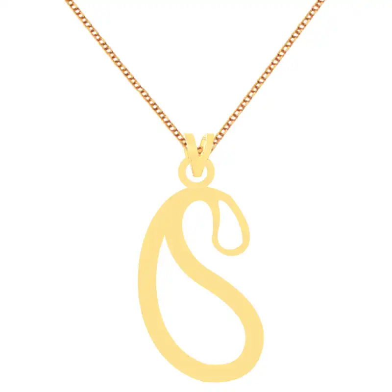 گردنبند طلا 18 عیار زنانه کرابو طرح بته جقه مدل Kr70107