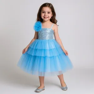 پیراهن دخترانه مدل آیلار یقه رومی