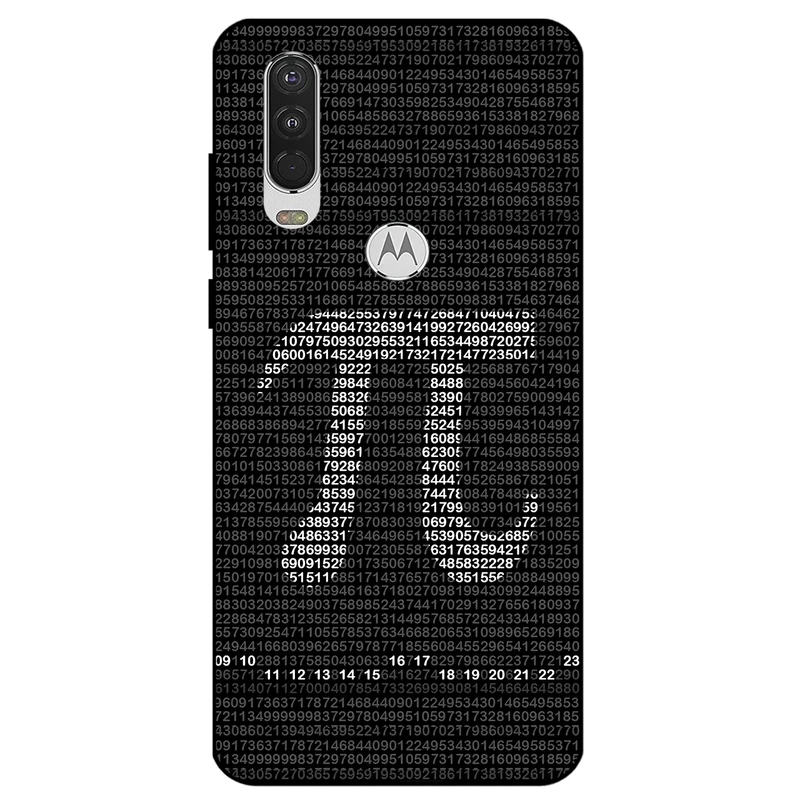 کاور مگافون طرح عدد پی مدل 7240 مناسب برای گوشی موبایل موتورولا Moto One Action