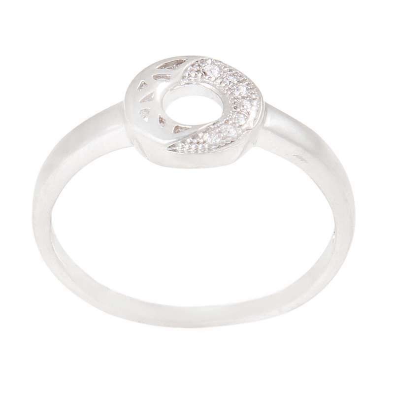 انگشتر نقره زنانه بازرگانی میلادی مدل فانتزی کد AWR_741