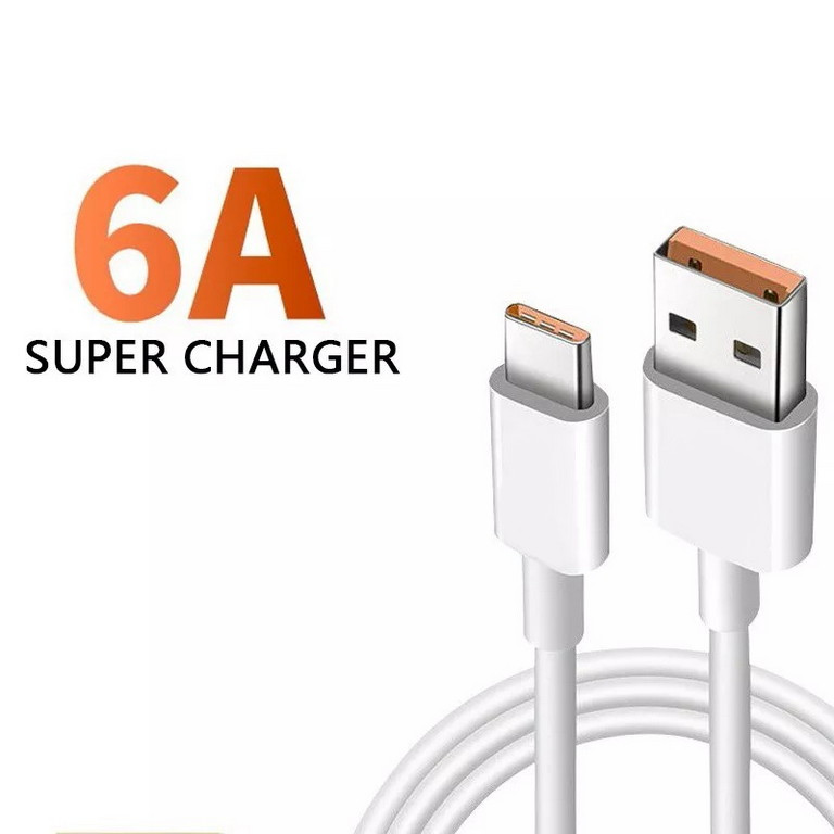 کابل تبدیل USB به USB-C مدل 6A طول 1 متر مجموعه 2عددی