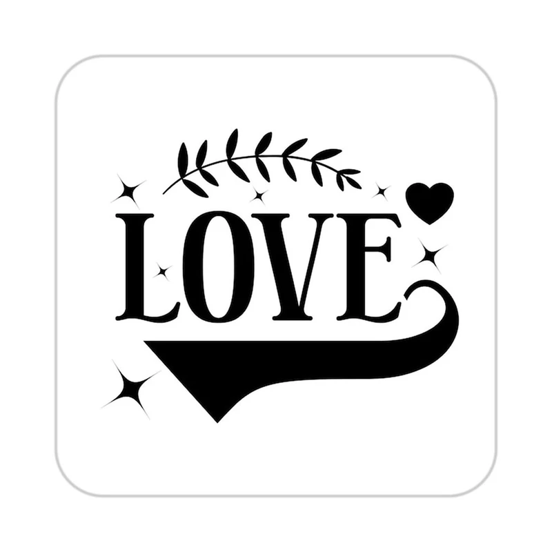 زیر لیوانی کاکتی طرح عاشقانه مدل mp40774