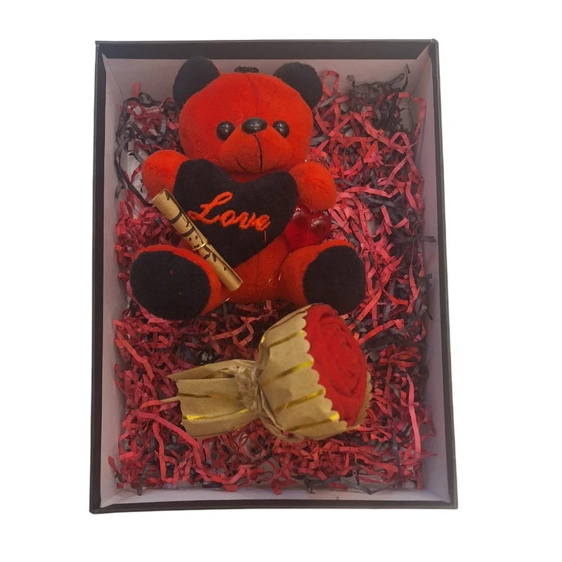 ست هدیه عروسک مدل خرسی 25*19*7 سانتی متر