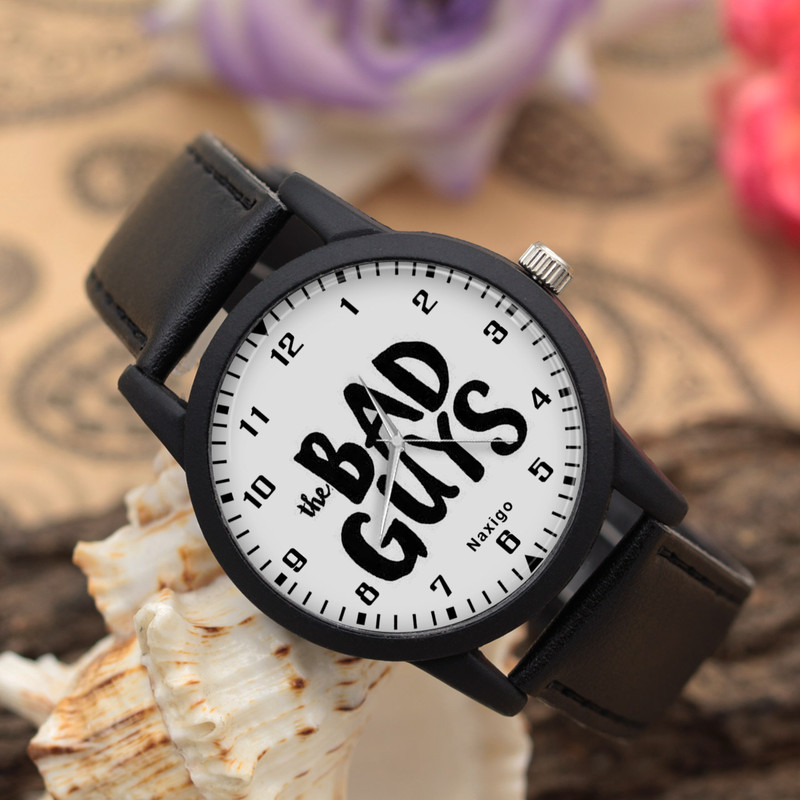 ساعت مچی عقربه ای ناکسیگو مدل The Bad Guys کد LF14073 ساعت مچی عقربه ای ناکسیگو مدل The Bad Guys کد LF14073
