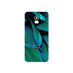 MAHOOT Green Feather Cover Sticker for Samsung Galaxy J6