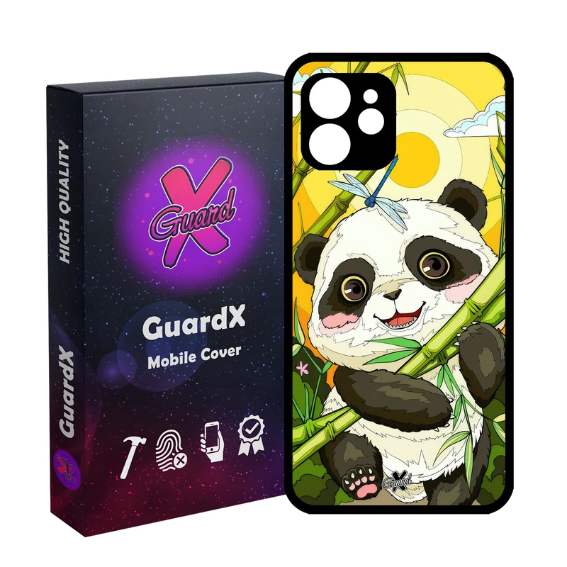 کاور گارد ایکس طرح پاندا مدل Glass10713 مناسب برای گوشی موبایل اپل iPhone 12