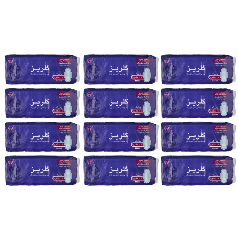 نوار بهداشتی گلریز کد 005 مجموعه 12 عددی