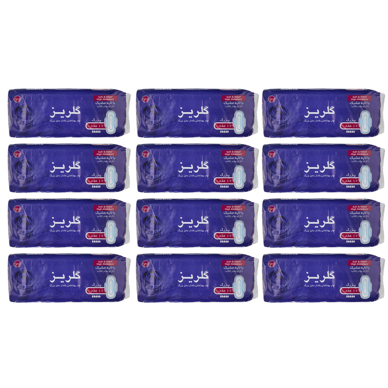 نوار بهداشتی گلریز کد 005 مجموعه 12 عددی