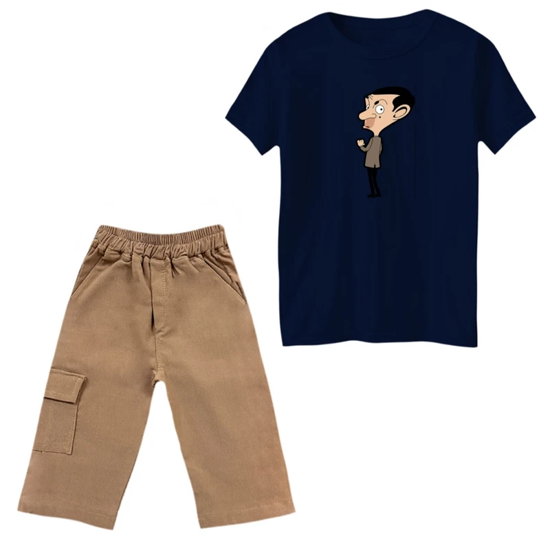 ست تی‌شرت و شلوارک پسرانه مدل مستربین