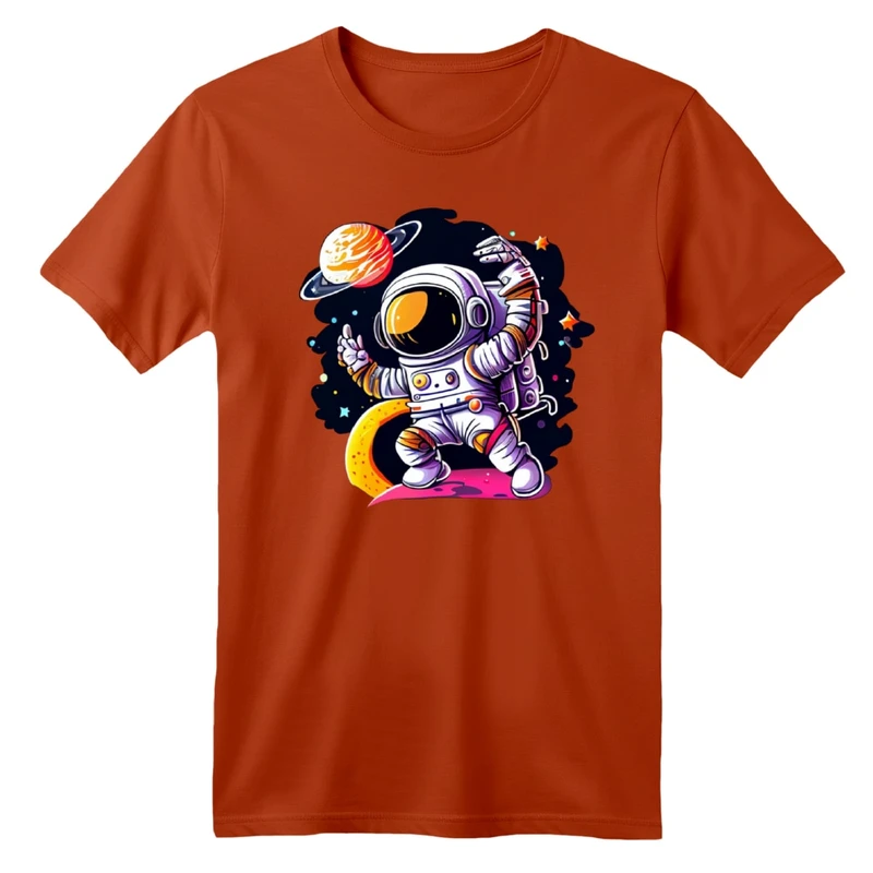 تی شرت آستین کوتاه بچگانه مدل فضانورد کد 3