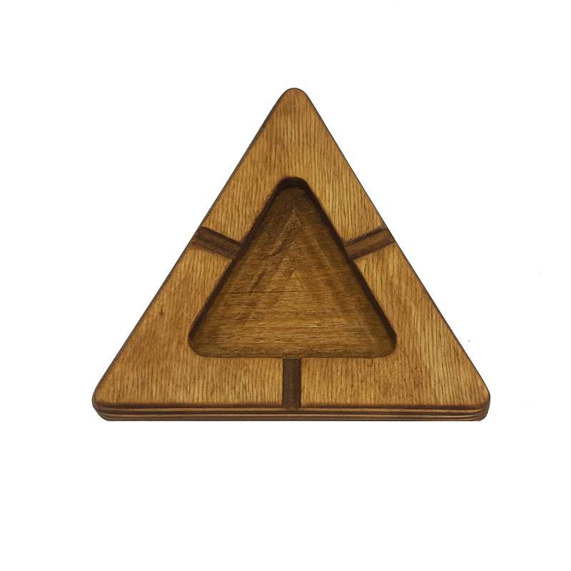 زیرسیگاری کرباسی زاده مدل مثلث چوبی