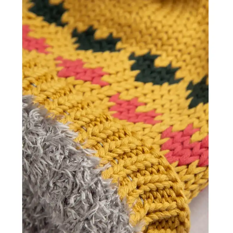 ست کلاه و شال گردن و دستکش بچگانه مدل SB-SS-YE04