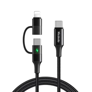 کابل تبدیل USB-C به لایتنینگ/USB-C مک دودو مدل 2IN1 PD Fast Charge طول 1.2 متر