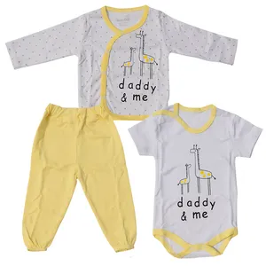 ست 3 تکه لباس نوزادی مدل زرافه