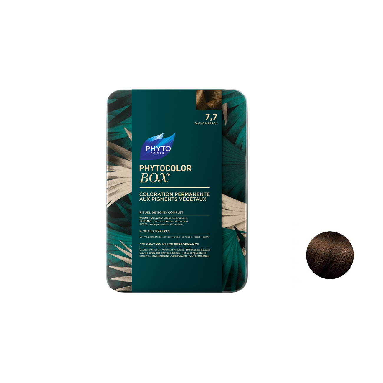 کیت رنگ مو فیتو شماره 7.7 حجم 60 میلی لیتر رنگ بلوند مارون