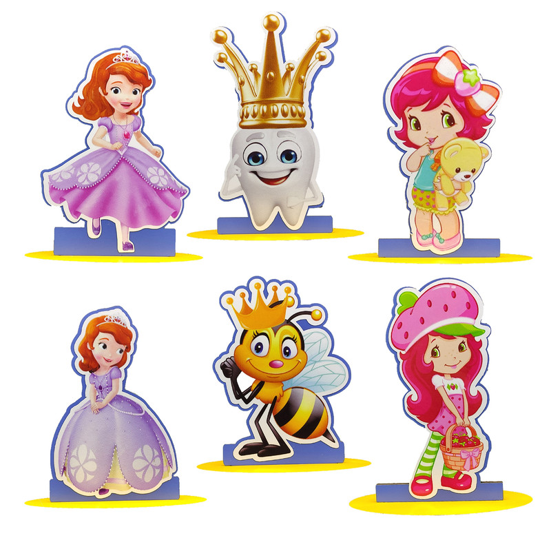 تم تولد روميزي مدل سوفيا دختر توت فرنگي دندان و زنبور مجموعه 6 عددي