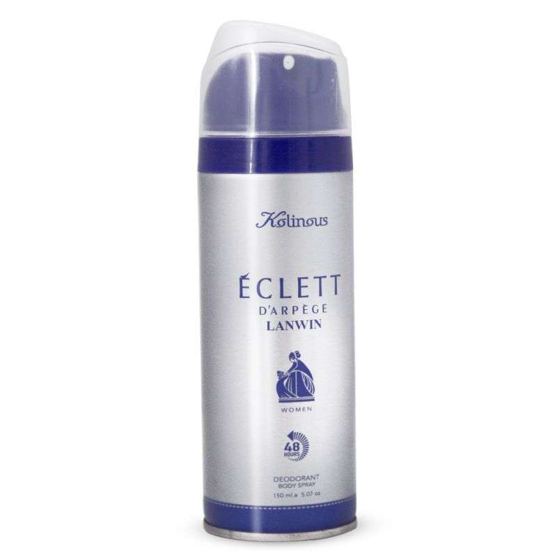 اسپری دئودورانت زنانه کلینوس مدل Eclett حجم 150 میلی لیتر اسپری دئودورانت زنانه کلینوس مدل Eclett حجم 150 میلی لیتر