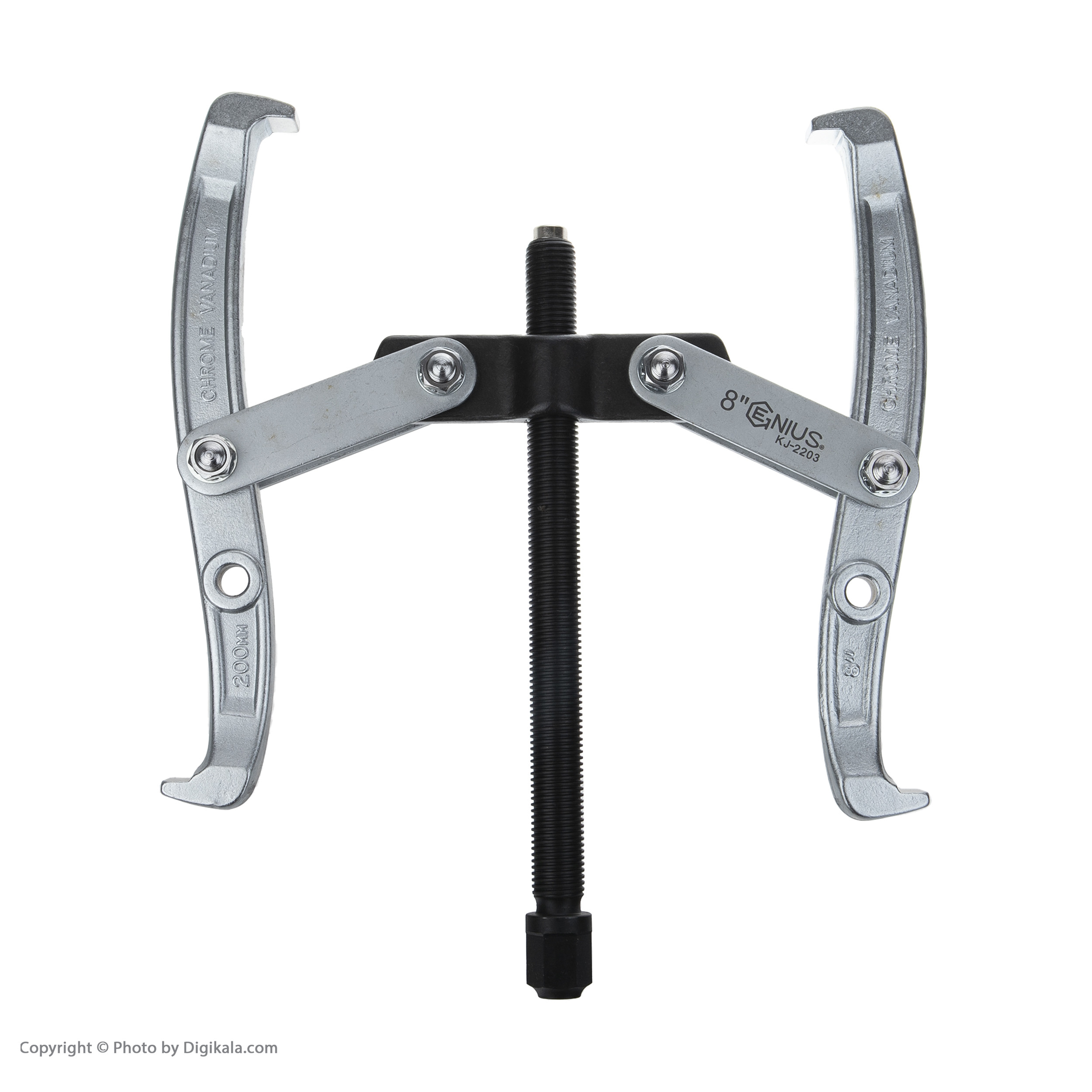 پولی کش جنیوس تولز مدل دو شاخ کد KJ-2203 سایز 8 اینچ